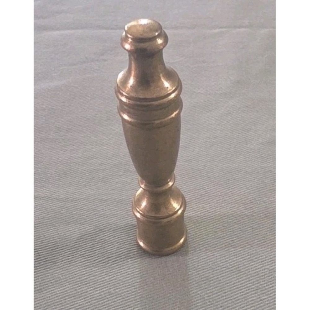 Solid Brass Lamp Shade Finial 2 1/4 inches Tall Scrap Metal